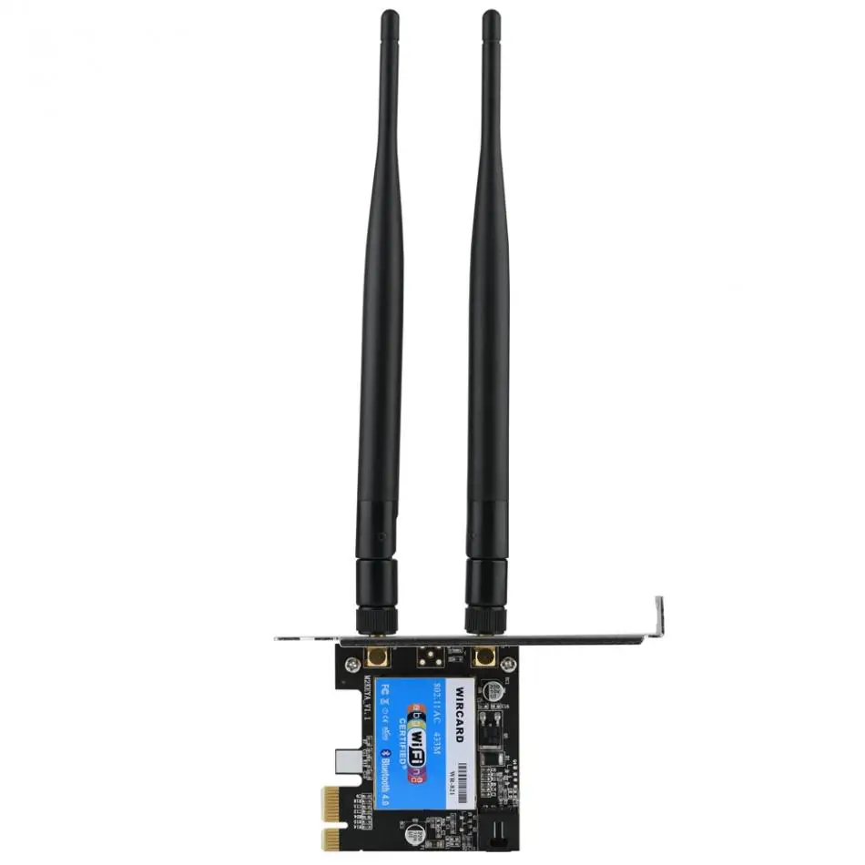 PCIE сетевая карта 433 Мбит/с Двухдиапазонная 2 4G/5G + Bluetooth 4 0 для рабочего стола