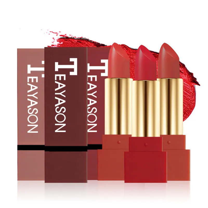 

12 Color Waterproof Matte Moisturizer Red Lipstick Long Lasting Lip Gloss Liquid Beauty Make up