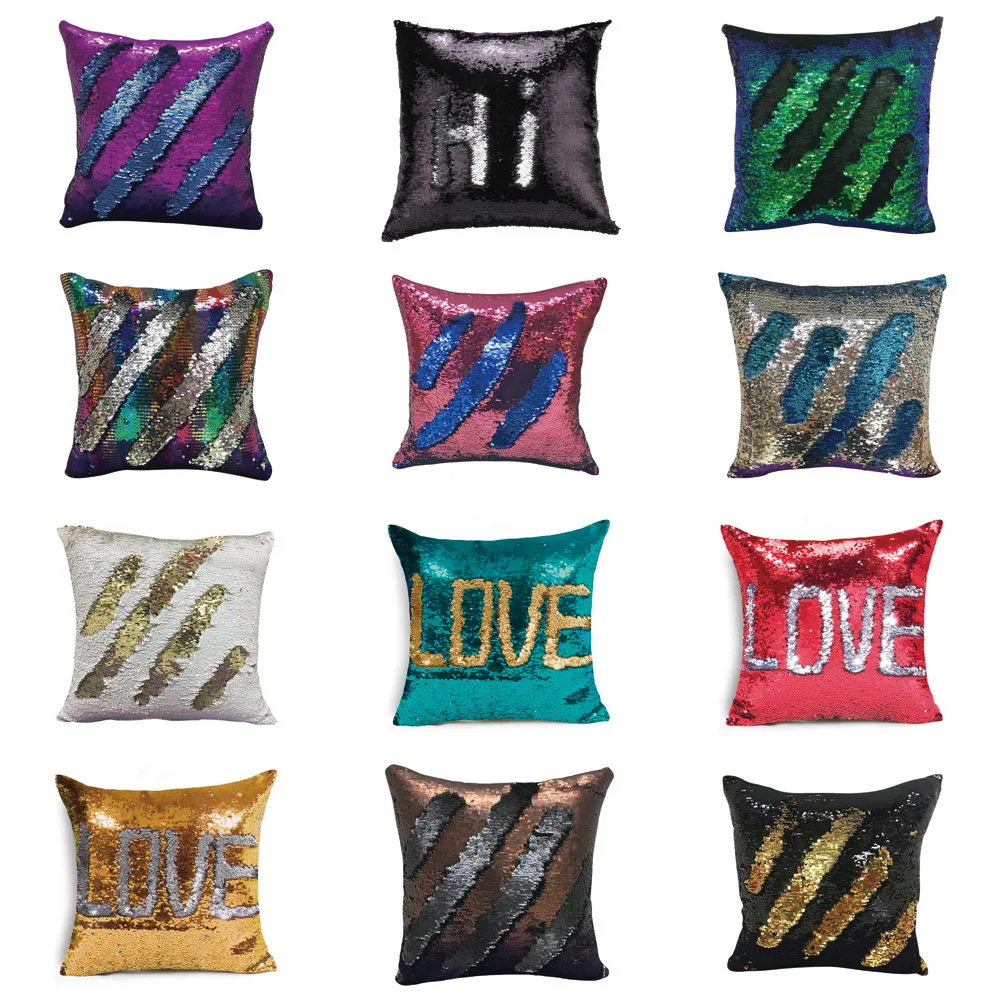 DIY-Sequin-Cushion-Cover-Magical-Throw-Pillow-case-Mermaid-pillow-40X40cm-Decorative-Reversible-Sequin-Glitter-Sofa