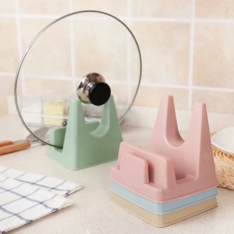 

Kitchen Multifunctional Punch-free Plastic Storage Rack Chopping Board Spoon Knife Pot Lid Holder Organizers Kitchen Accessories