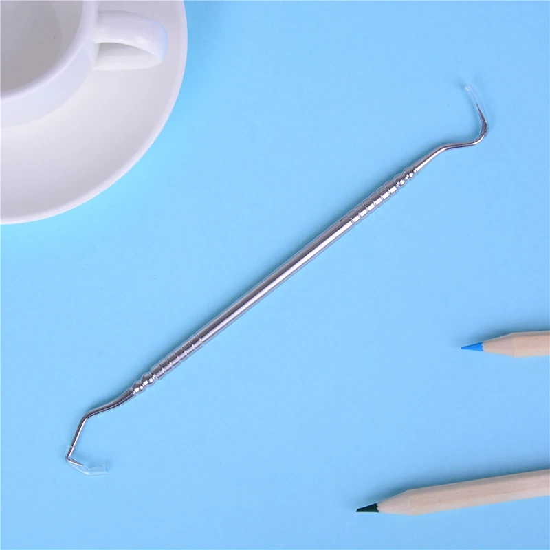 Стоматологический инструмент из нержавеющей стали, стоматологический зонд с двойными концами, стоматологический для чистки зубов