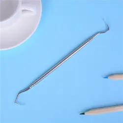Стоматологический инструмент из нержавеющей стали, стоматологический зонд с двойными концами, стоматологический для чистки зубов