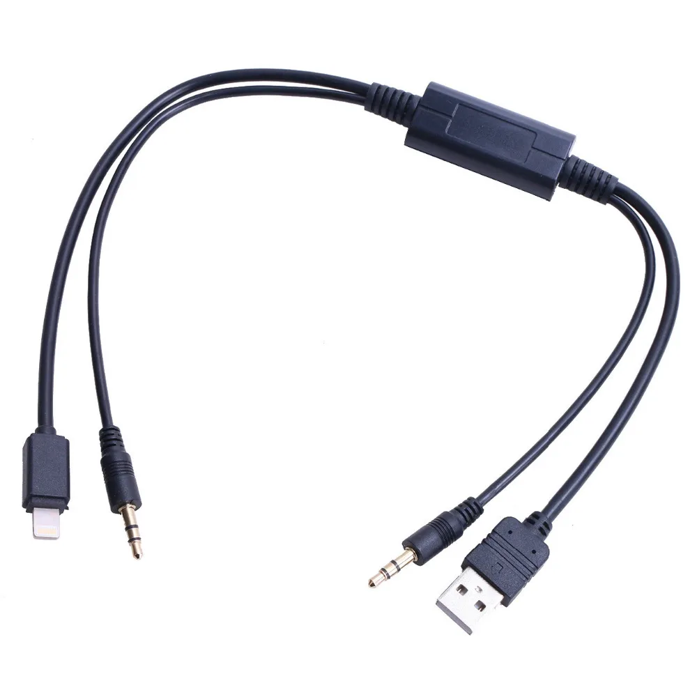 Авто USB 3.5 мм Aux адаптер Интерфейс кабель для BMW Mini Cooper Core Для iPhone 5 5S 6 Ipod быстрой