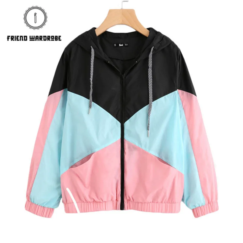 Jaket/женские пальто и куртки женская уличная одежда свободного цвета сочетающаяся