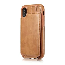 15PCS Soft TPU+PU Leather Card Case for iPhone X Wallet Credit Card Slot Back Cover for iPhone 10 2018 Shockproof Phone Cases