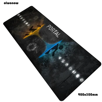 

portal 2 mouse pad gamer 3d 900x300x3mm notbook mouse mat gaming mousepad large wrist rest pad mouse PC desk padmouse mats