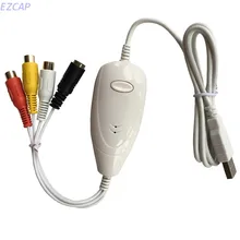 Новое устройство для захвата видео карта usb, аналоговый преобразователь видео аудио в цифровой для MAC и окна совместимость