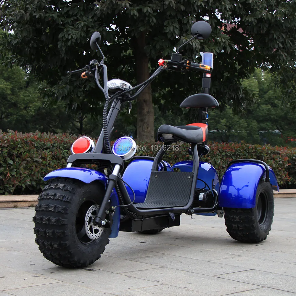 60V20AH литиевая батарея электрический мотоцикл Скутер двойной амортизатор 3 колеса широкие шины большие колеса городские скутеры