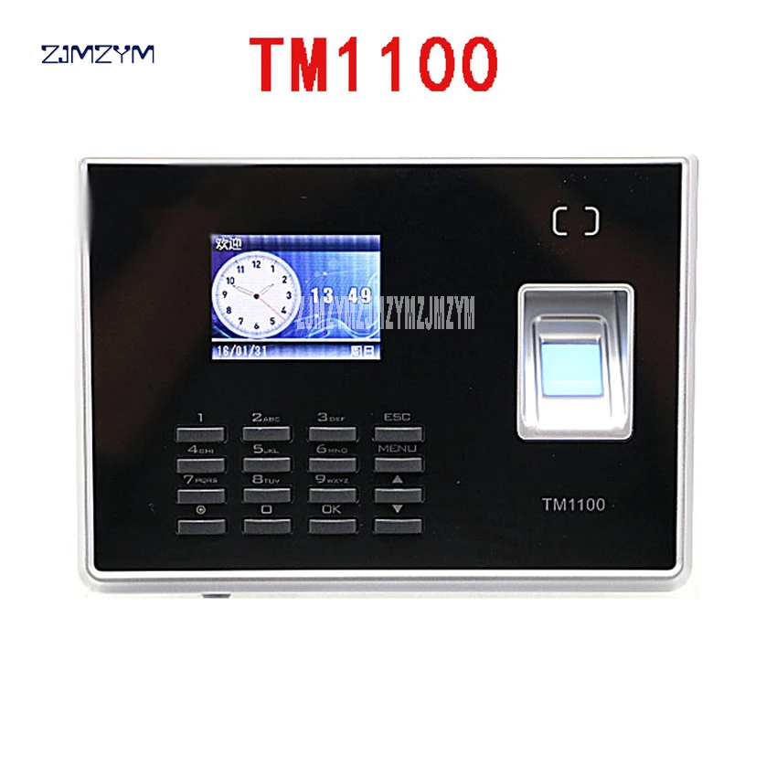 Hot Sale Biometric Fingerprint Student Time and Attendance Tracking Management System TM1100 2.4-inch TFT color LCD screen 5V