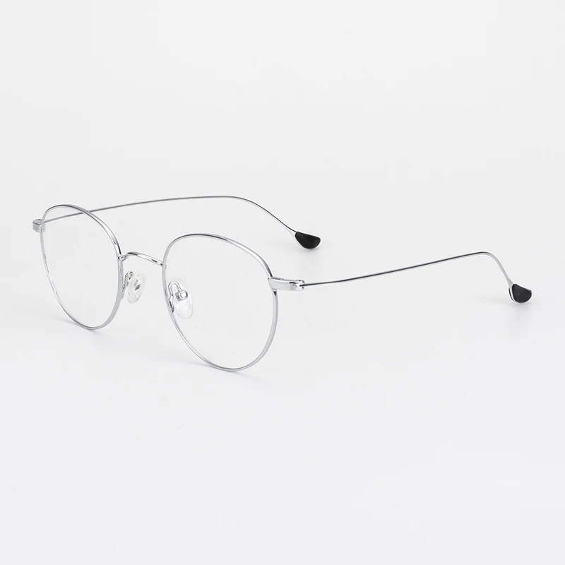 Сплав женские очки оправа модные круглые золотые прозрачные компьютерные оптические Рецептурные очки при близорукости, оправа женские#325 - Цвет оправы: Silver