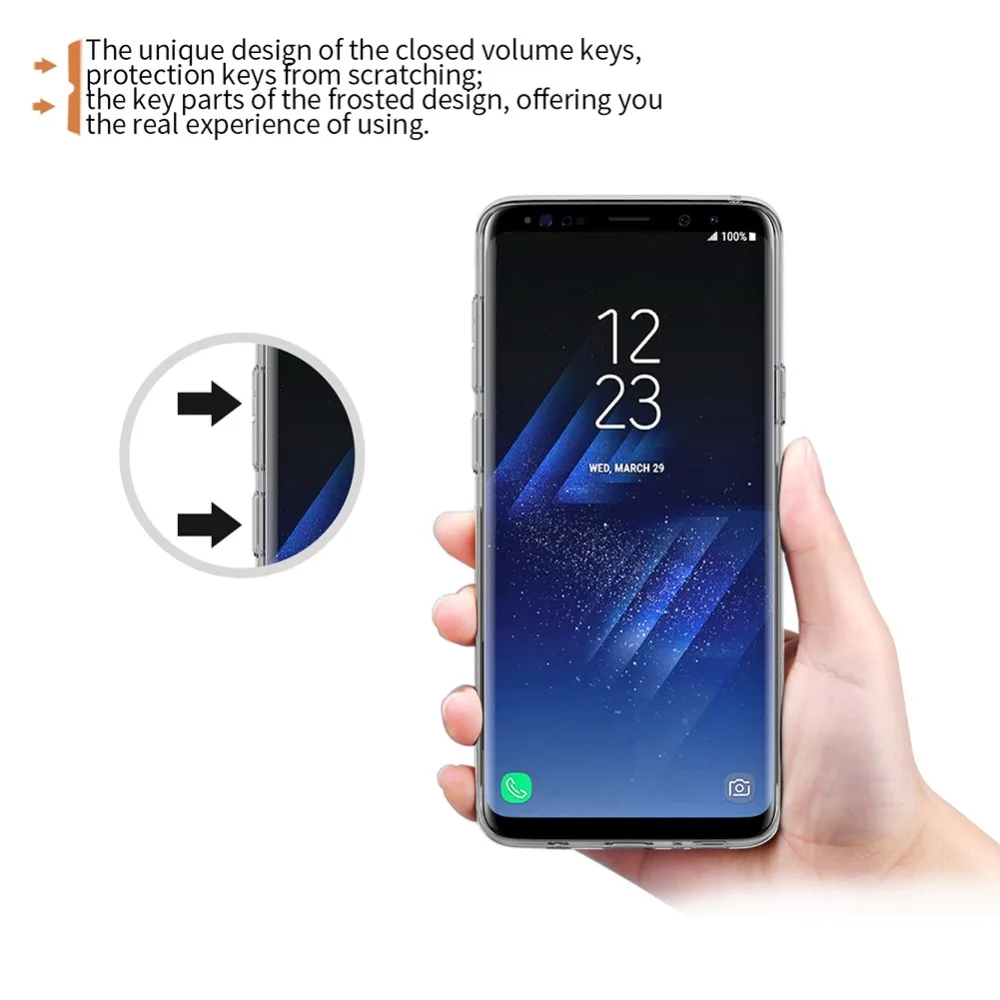 Tpu чехол для samsung Galaxy S9 NILLKIN натуральный прозрачный TPU Ультратонкий чехол для samsung Galaxy S9 plus Мягкий чехол-накладка