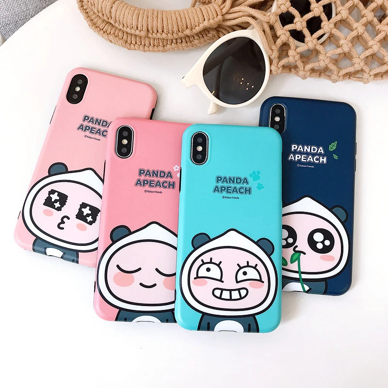 Мода мультфильм Симпатичные чехлы для телефонов iphone 6 7 8 плюс Пары Забавный