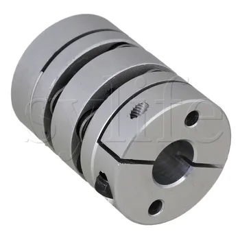 

Silver Dual Diaphragm Flexible Coupler Motor Shaft Coupling D34L45 10x14mm