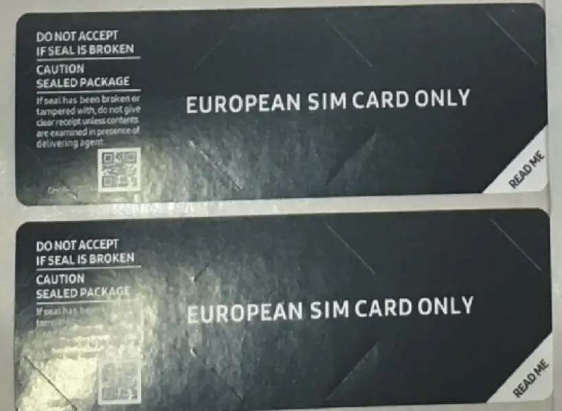 500 шт./лот, универсальный стикер для мобильного телефона, этикетка для samsung Galaxy, европейская Азия, sim-карта, только для middlee southe