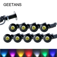 Ultra thin 23mm DRL Car led 12V Daytime Running light source 10 pcs waterproof Eagle eye lamp /Parking Warning Light CE