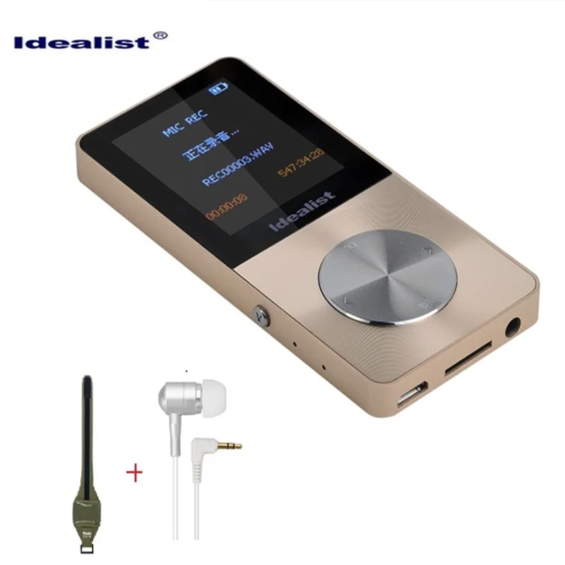 Brand Idealist Metal MP3 MP4 Player 4GB/8GB/16GB Video Sport MP4 Flash HIFI Slim MP4 Video Player Radio Recorder Walkman Speaker