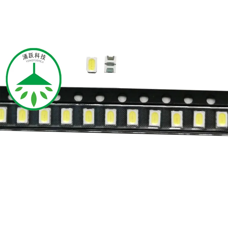 100 шт/партия led 3020yy 3 v 60ma 0,2 w лампы бусины холодный белый для ремонта led lcd ТВ ПОДСВЕТКА свет бар чип Горячий