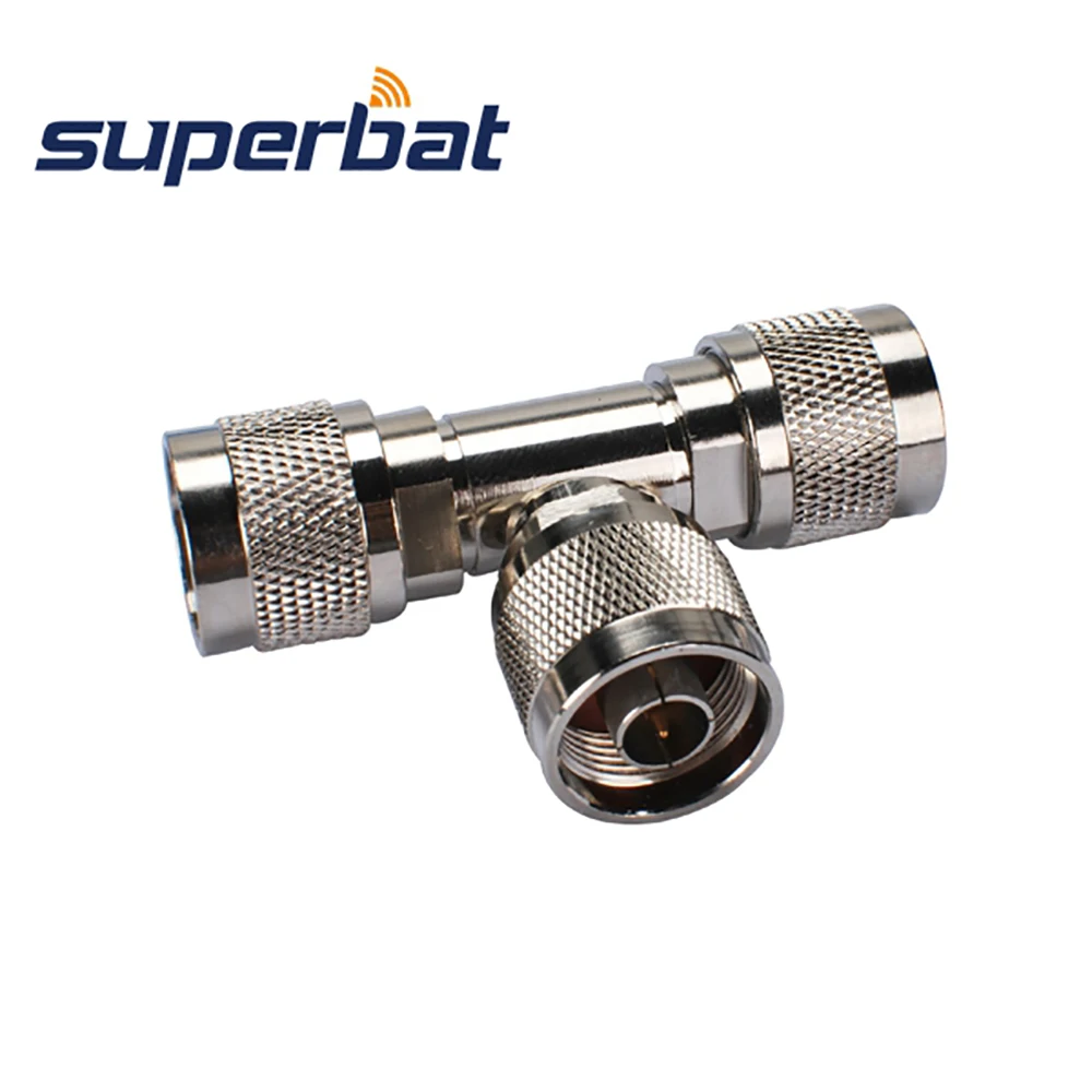 N Male to N Plug RF Coaxial Adapter 50ohm 3 Way Power Splitter