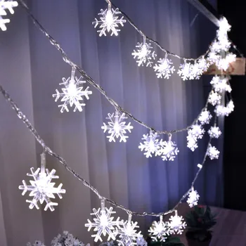 

Copper Snowflake Lights String Curtain Copper Snowflake Lights String Party Decor Striking With 50 LED Beads Drop shipping#19813