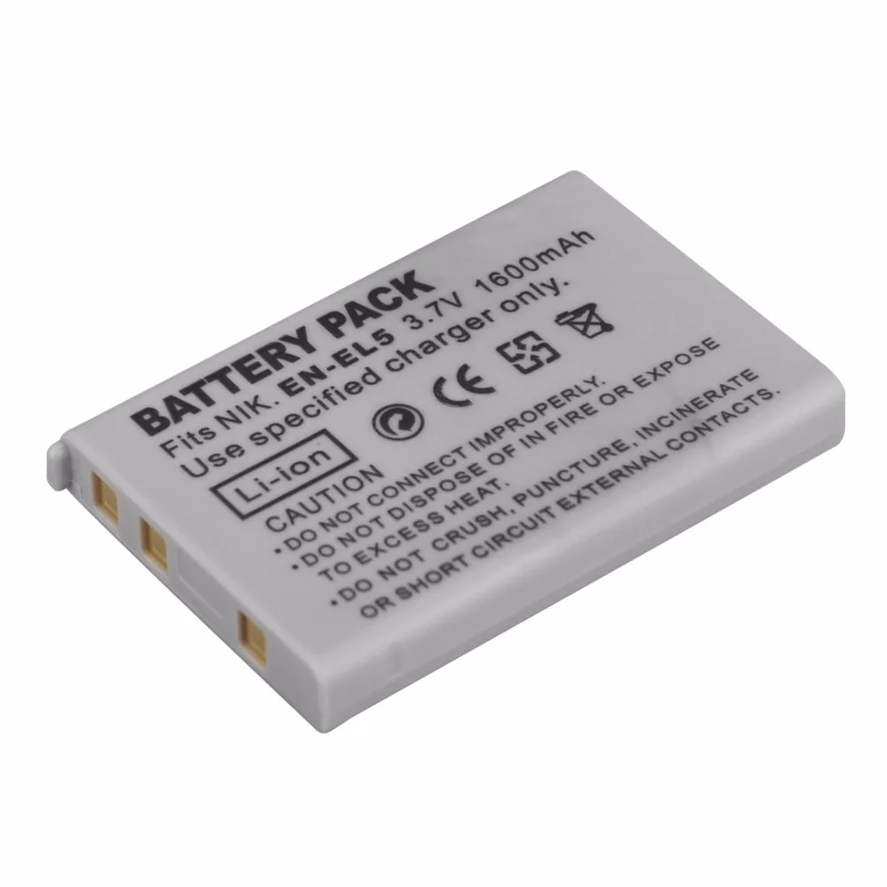 Billig 2x1600 mt EN EL5 ENEL5 EL5 Akku + usb ladegerät für Nikon Coolpix P4 P80 P90 P100 P500 P510 P520 P530 P5000 P5100 5200 7900 P6000