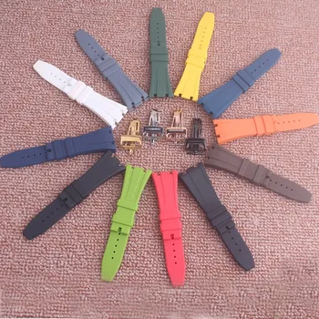 

Silicone Rubber watch strap bracelet wristband sport watche band 28mm watchband for ap watches wristwatches belt