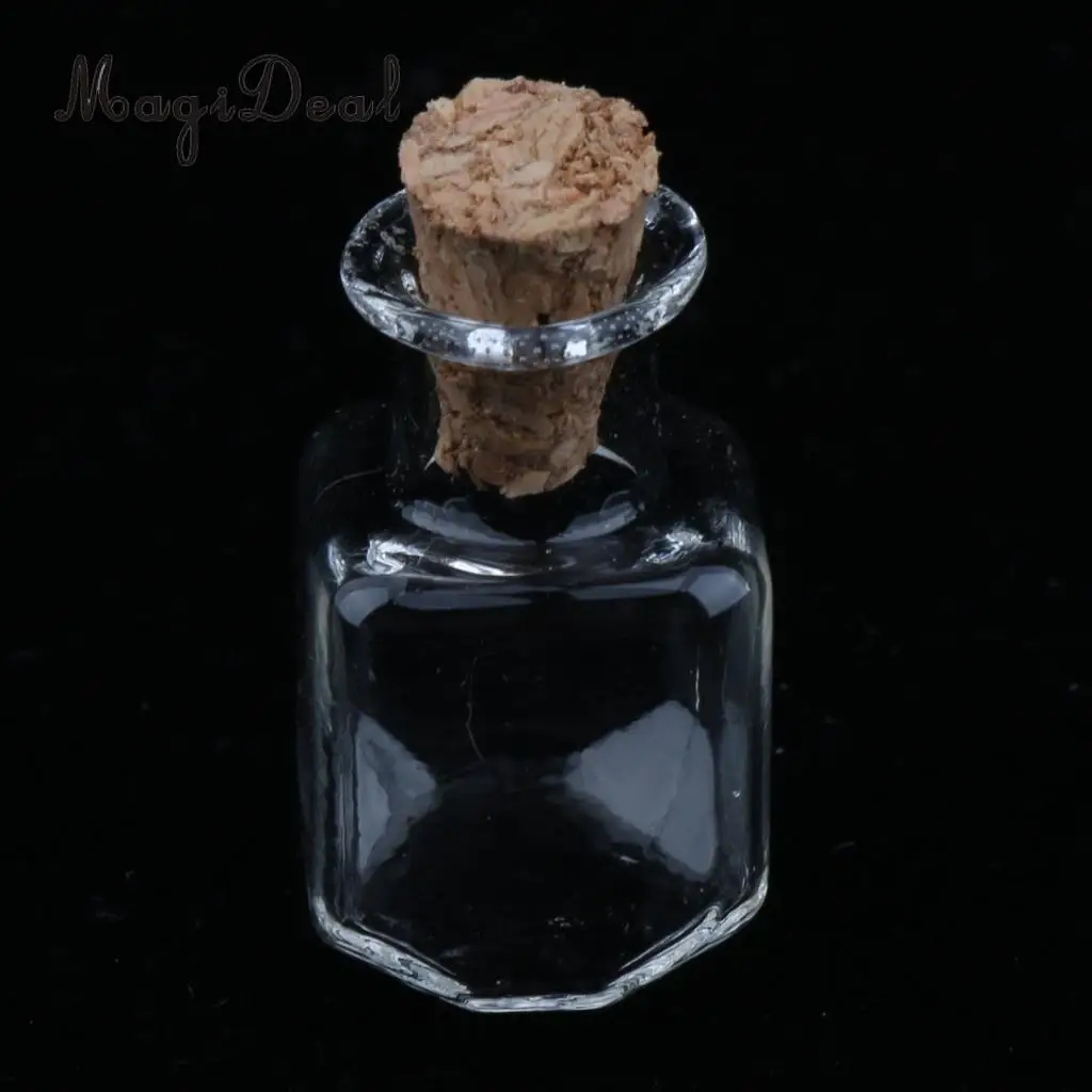 10pcs 2ml Small Glass Wishing Bottles Essential Oils Jars  Fragrance Reed Diffuser Vials DIY Decoration Tool