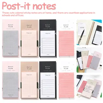 

Simple small fresh day week month list study office schedule plan note this N times stick can tear can stick