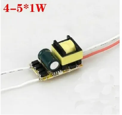 

4-5x1w drive power led drive power e27 built-in power supply 5w cup bulb power supply 50pcs/lot wholesales
