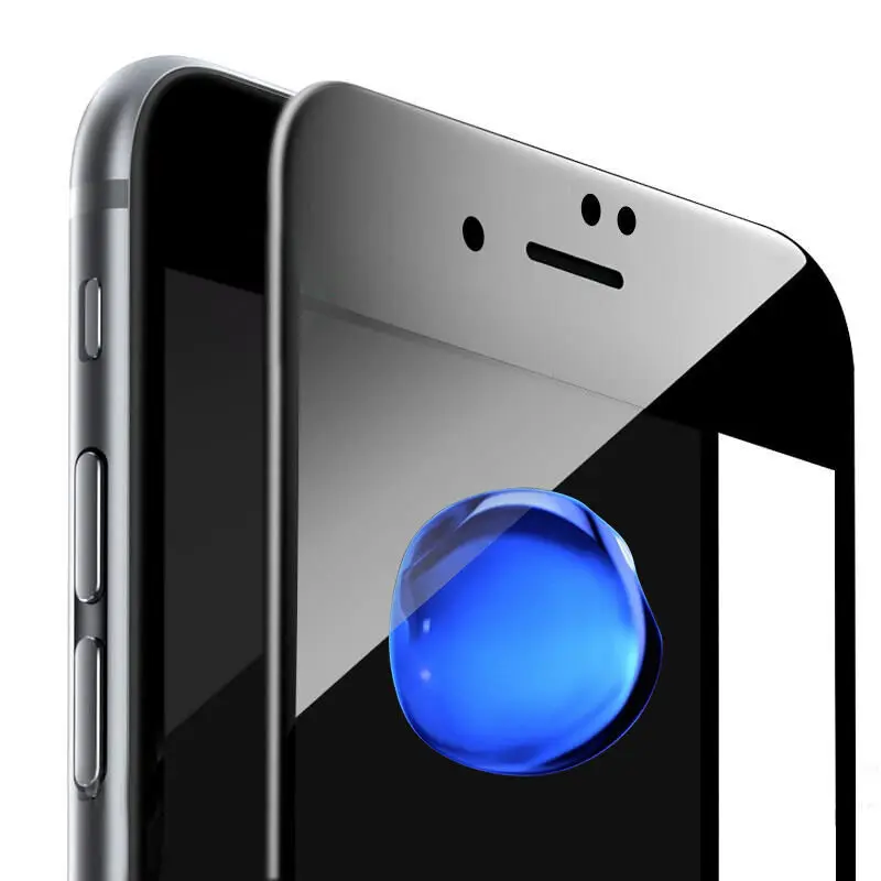 Защитное стекло Dreamysow Черное и белое закаленное 3d из углеродного волокна для iphone X