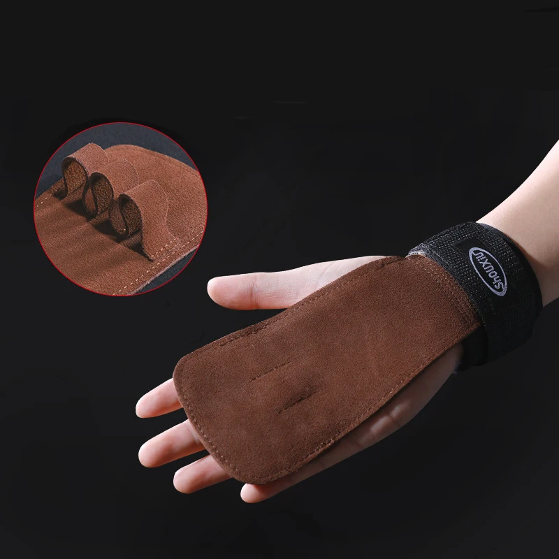 

2 Pieces Cowhide Crossfit Weightlifting Gloves Waist Support Weight Lifting Gloves Weight Training Gloves Fitness Equipment Gym