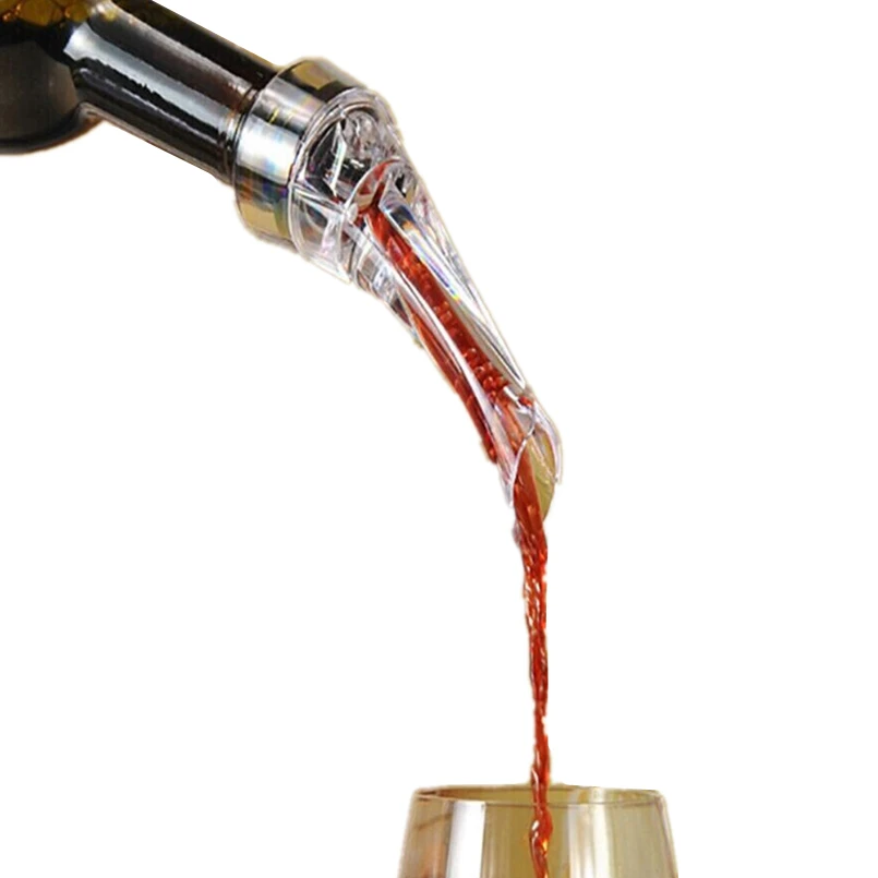 

High Quality Transparent Acrylic Red Wine Aerator Essential Set Quick Aerating Pouring Wine Pouring device NRQ10