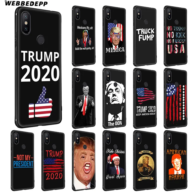 WEBBEDEPP Donald Trump Cool Soft Silicone Case for Xiaomi Redmi Note 7 6 6A 5 4 4X 4A S2 Plus Pro Lite Go |