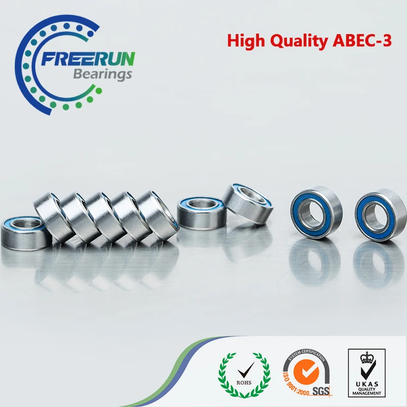 

10PCS 5x10x4 Motor bearing 5x10x4mm MR105 2RS Blue Rubber Seals bearing ABEC3 Model bearing