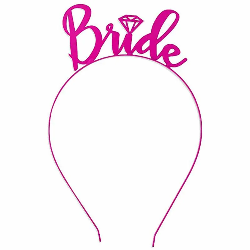 Девичник вечерние свадебные украшения для девичника команда надпись «Bride Tribe», платье подружки невесты, резинка для волос браслет завеса тиара пояс