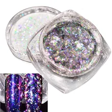 1 бутылка 0,2 г Аврора Хамелеон для ногтей блестки DIY тонкий ослепительный зеркальный эффект маникюрные инструменты дизайн ногтей Блеск TRBSZ02