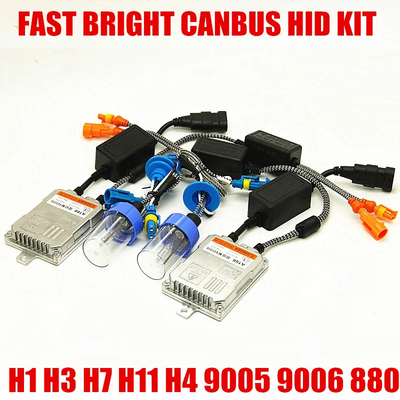 55 Вт Xenon HID Canbus Error Canbus Canceller H1 H7 H11 9006 H3 9005 HB3 HB4 автомобильный головной светильник, противотуманный светильник с цифровым безотказным балластом