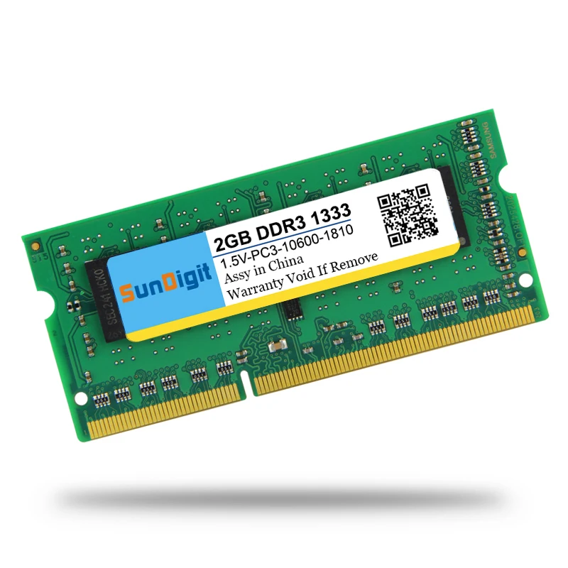 Высококачественная память SunDigit для ноутбука DDR3 1333 МГц 8 ГБ 4 ГБ 2 ГБ для ноутбука Sodimm Memoria Совместимость с DDR 3 1066 МГц 4 Гб