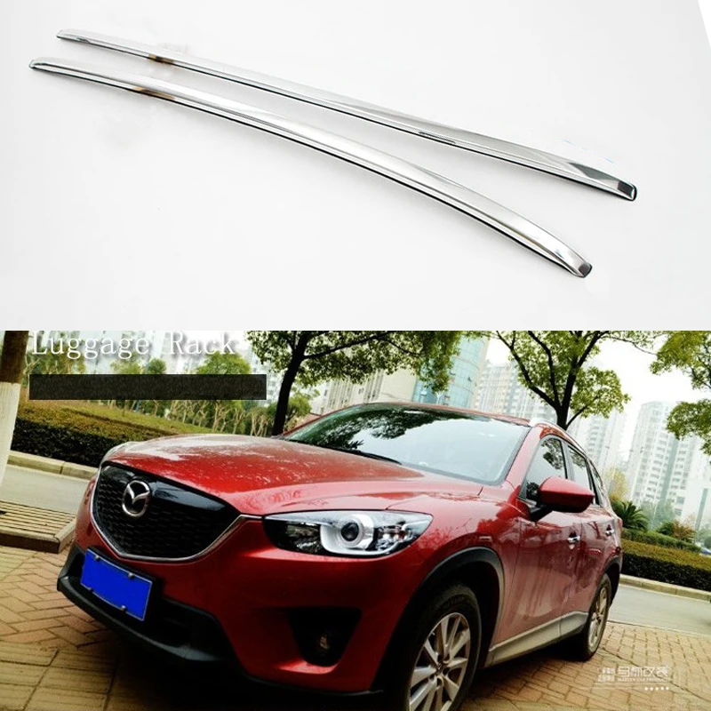 

For Mazda CX-5 CX5 2013-2016 Roof Rack Rails Bar Luggage Carrier Bars top Racks Rail Boxes Aluminum alloy