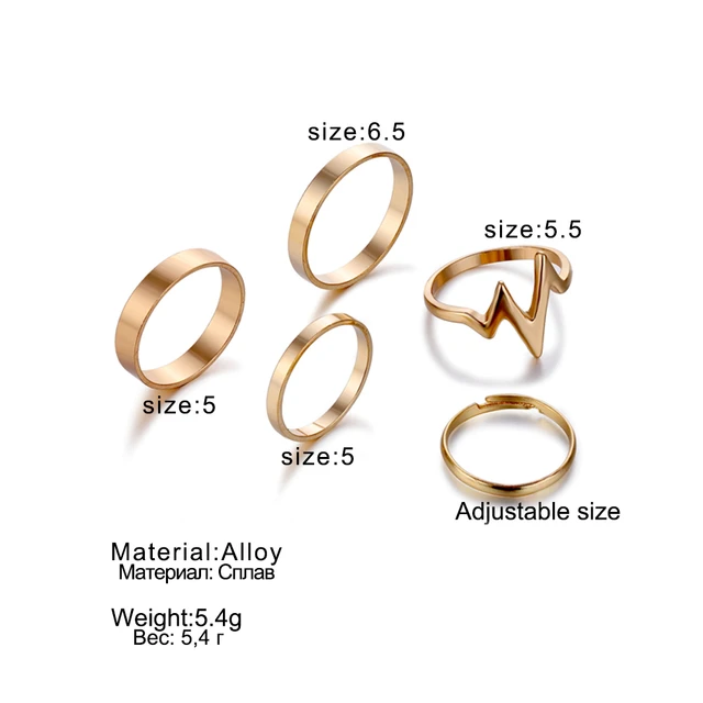 Ring Set Finger Rings Women Girl Gift