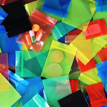 

4x6cm Mini Earring Ring Transparent Plastic shipping Bag 1000pcs 0.14mm Thick Colors Self ZipLock Plastic Jewelry Packaging Bag