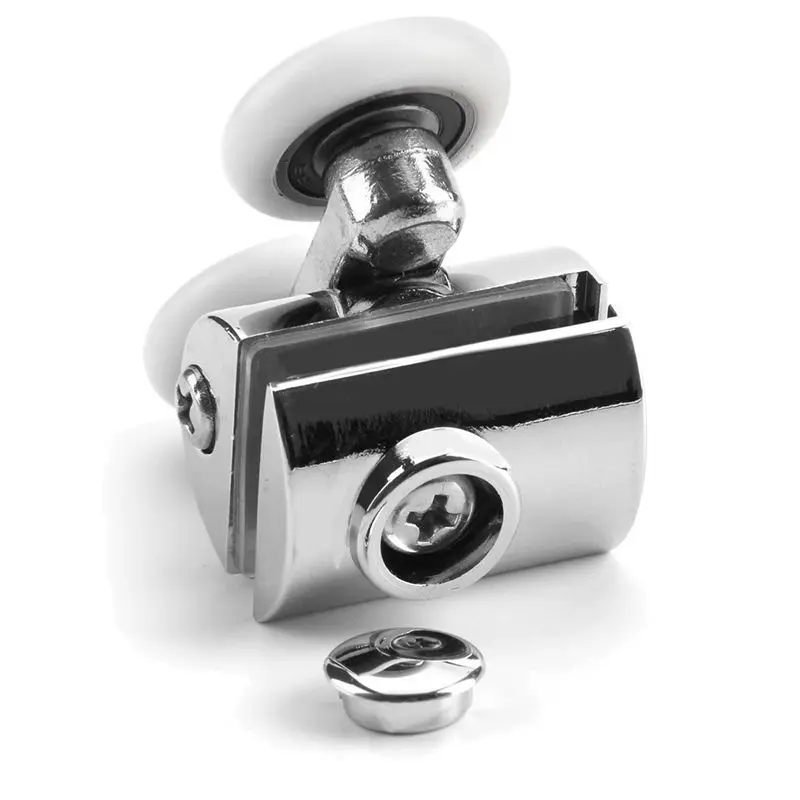 

High Quality 2 x Twin Top Shower Door Wheels Heavy Duty Zinc Alloy Rollers Runners