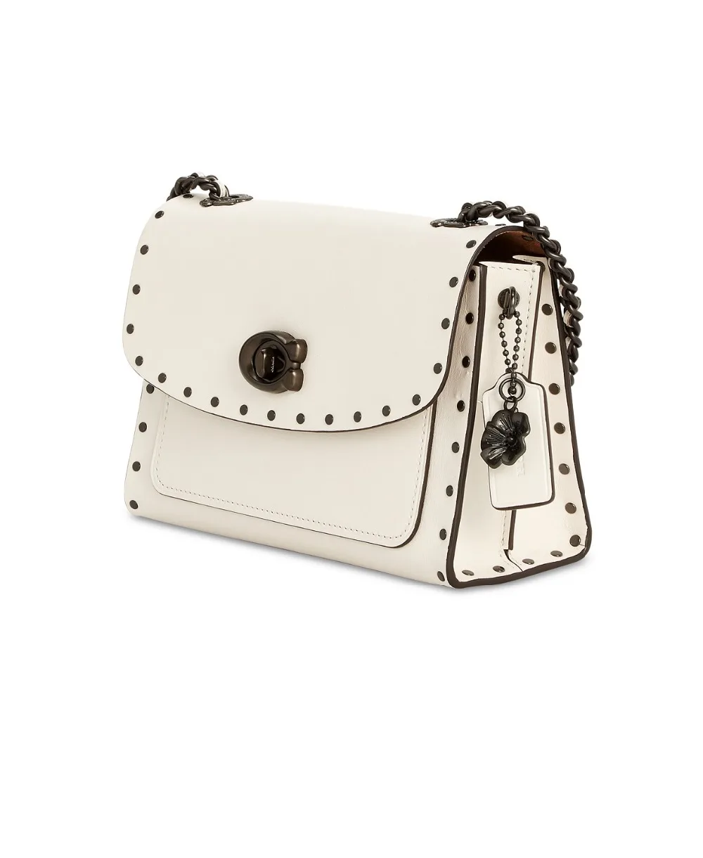 COACH Parker 18 сумка на плечо из рафинированной кожи (Мел/серебро) от Coach|Сумки с