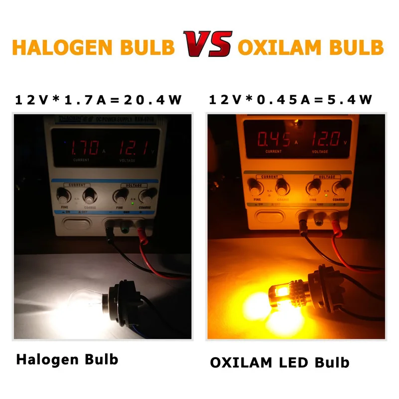 Светодиодная лампа OXILAM P21w 1156 Ba15s DRL автомобильная дневные ходовые огни для Seat Leon MK3