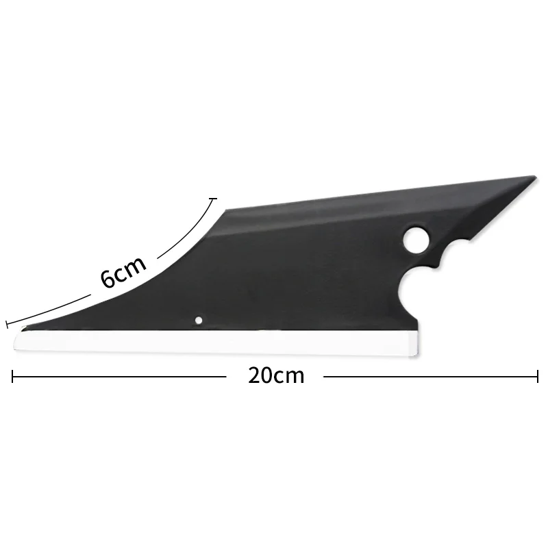 

Carbins car multi use tinting tools knives shape scraper black with rubber felt