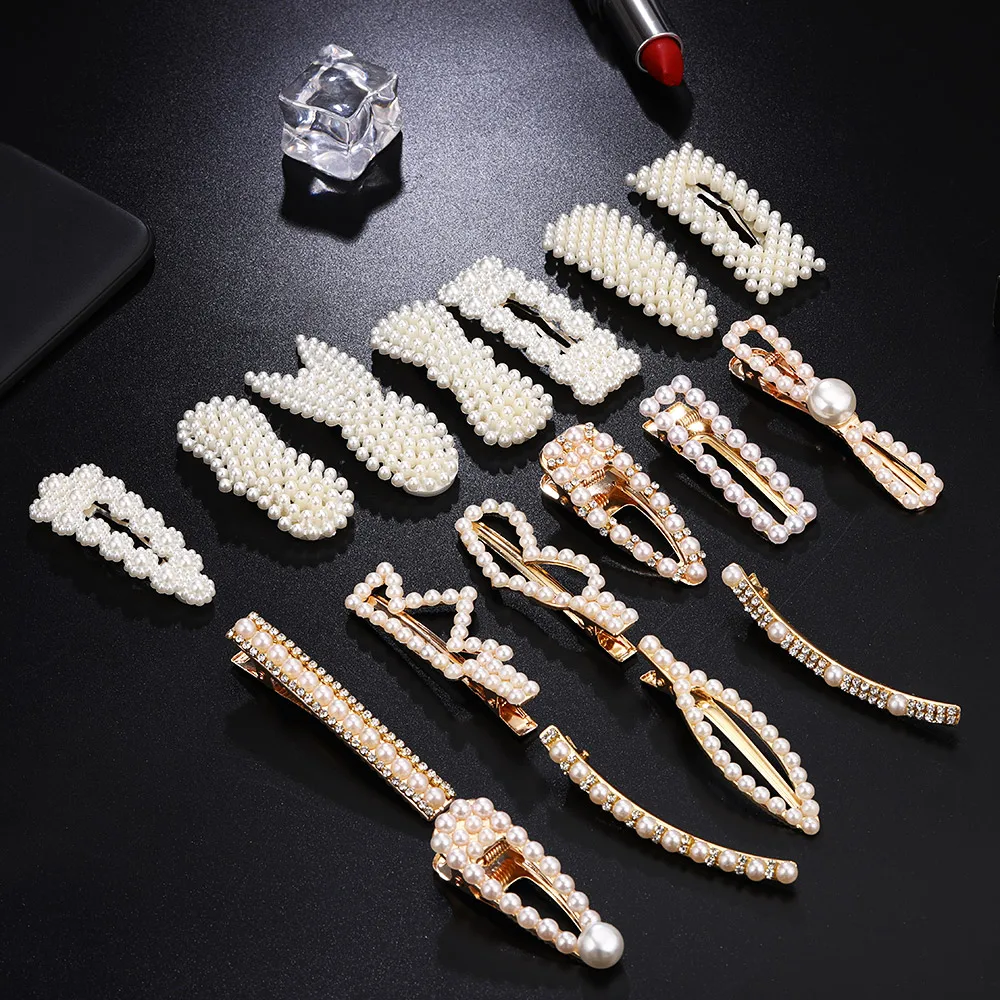 

Fashion Pearl Beads Hair Pins Hair Accessories for Women Girls Korean Style Women Hair Ornaments Metal Hair Clip