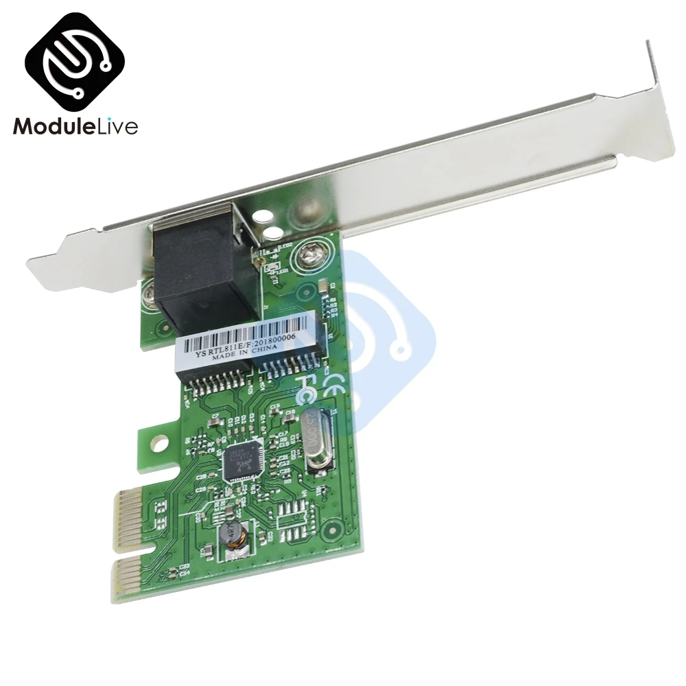 PCI E Express 10/100/1000M гигабитный Ethernet LAN сетевая настольная плата контроллера|Детали и
