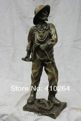 

[Nice Discount ] fast Shipping 14.8" Sea Bronze ART statue ship's crew seaman sailor statue boatman seaman