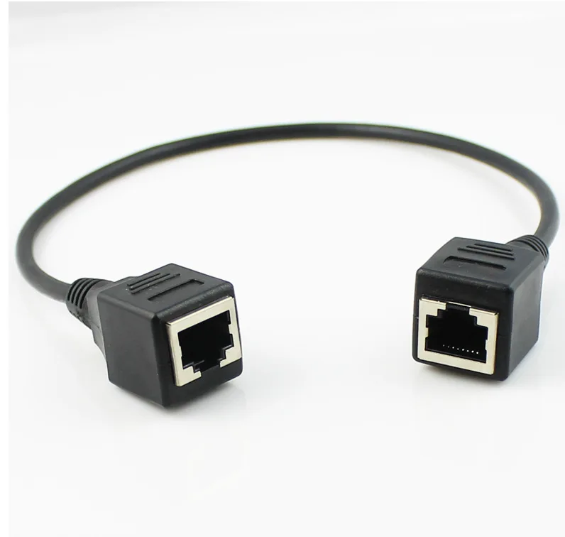 

10Pcs Brand New Network LAN connector female Jack to female adapter Cable RJ45 to RJ45 30cm or 60cm Length