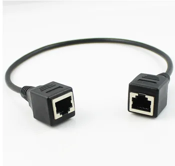 

300Pcs Brand New Network LAN connector female Jack to female adapter Cable RJ45 to RJ45 40cm Length