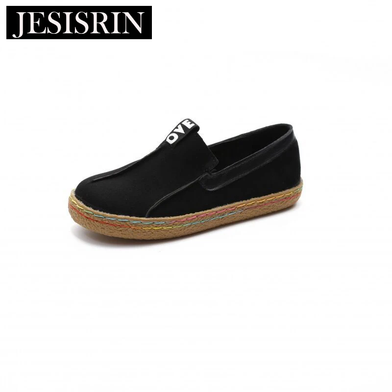 

2019 new single shoes tendon bottom soft bottom large size casual shoes round head set feet